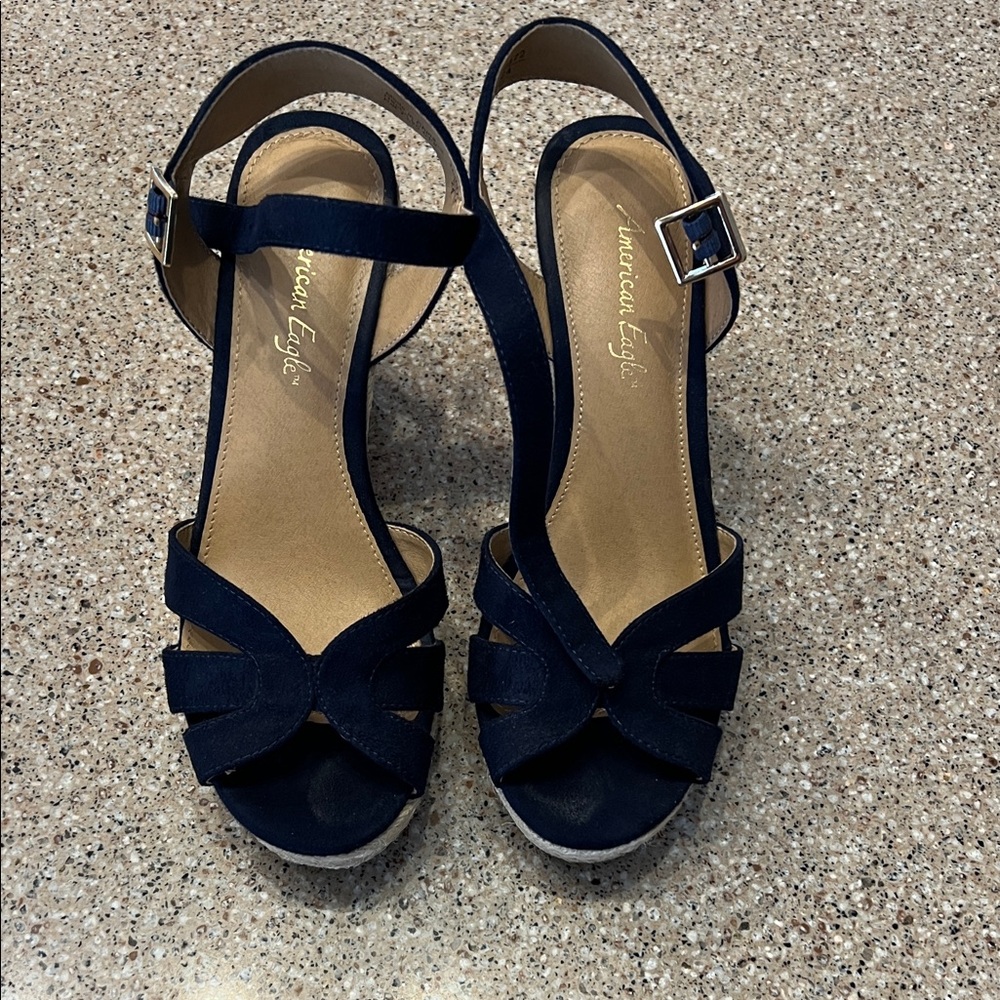 American Eagle by Payless Navy Strappy Sandals